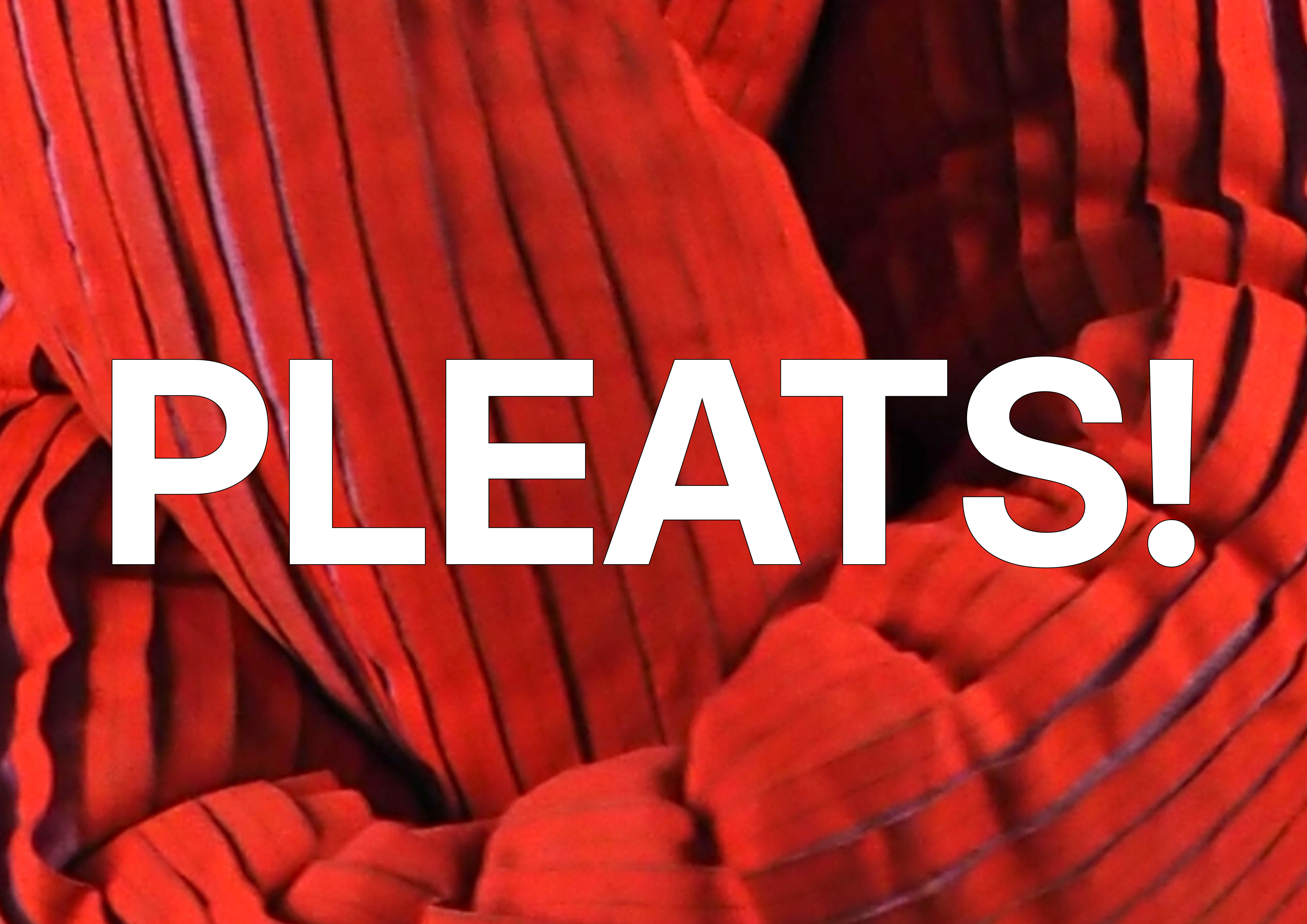 Kunst-/Modeinstallation Pleats!